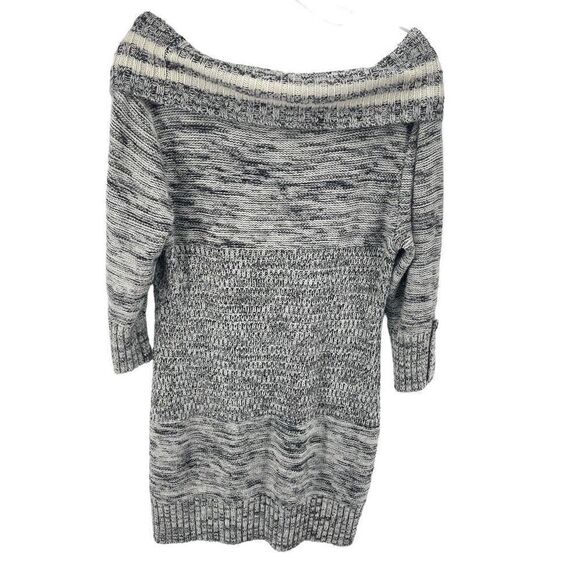 Maurices Women's Sweater Dress Off Shoulder Long sleeve Pullover Gray Size Large - Picture 4 of 11